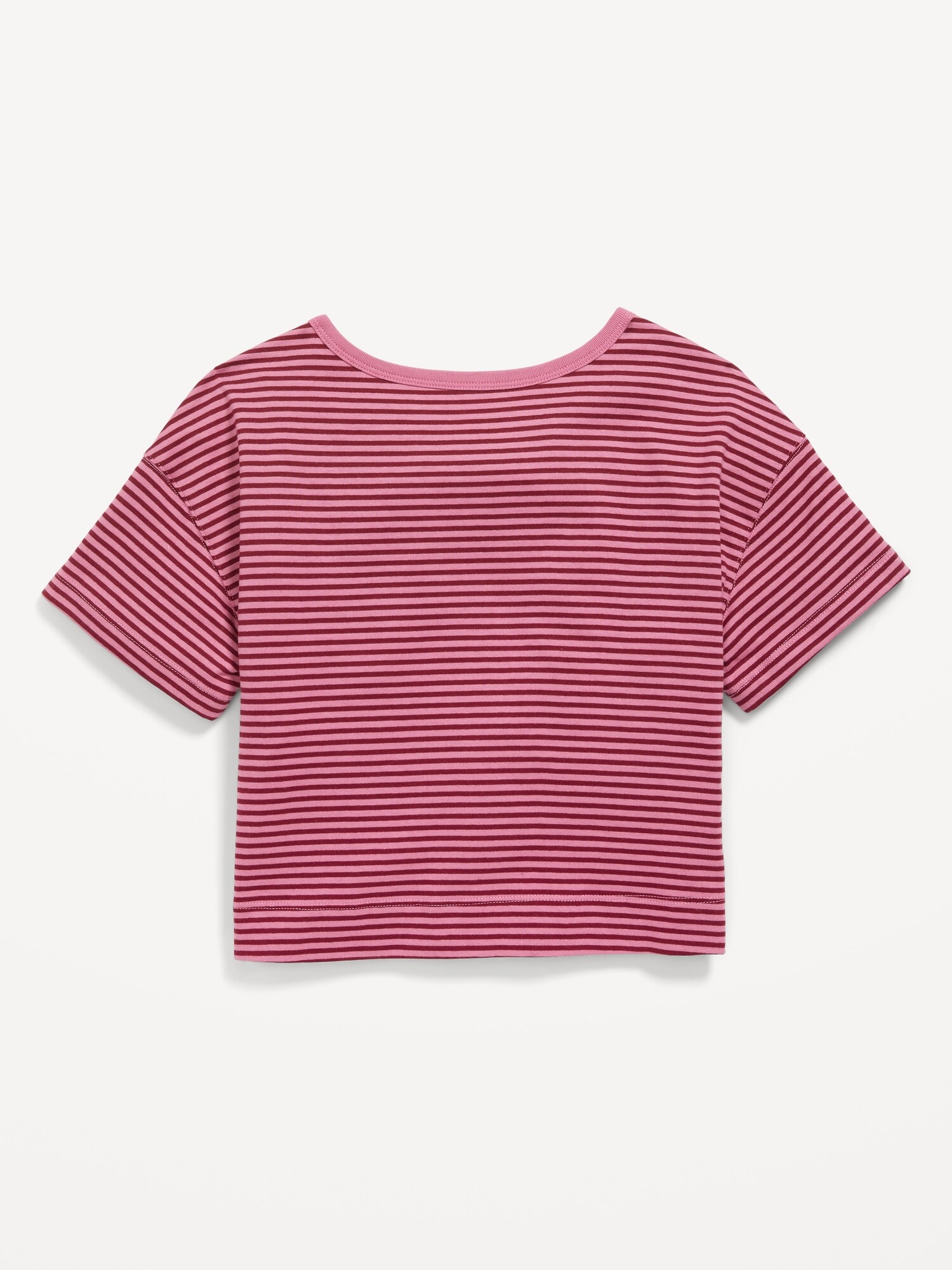 Short Sleeve Striped Twist Front T Shirt For Girls Old Navy