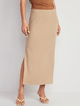 Cotton hotsell ribbed skirt