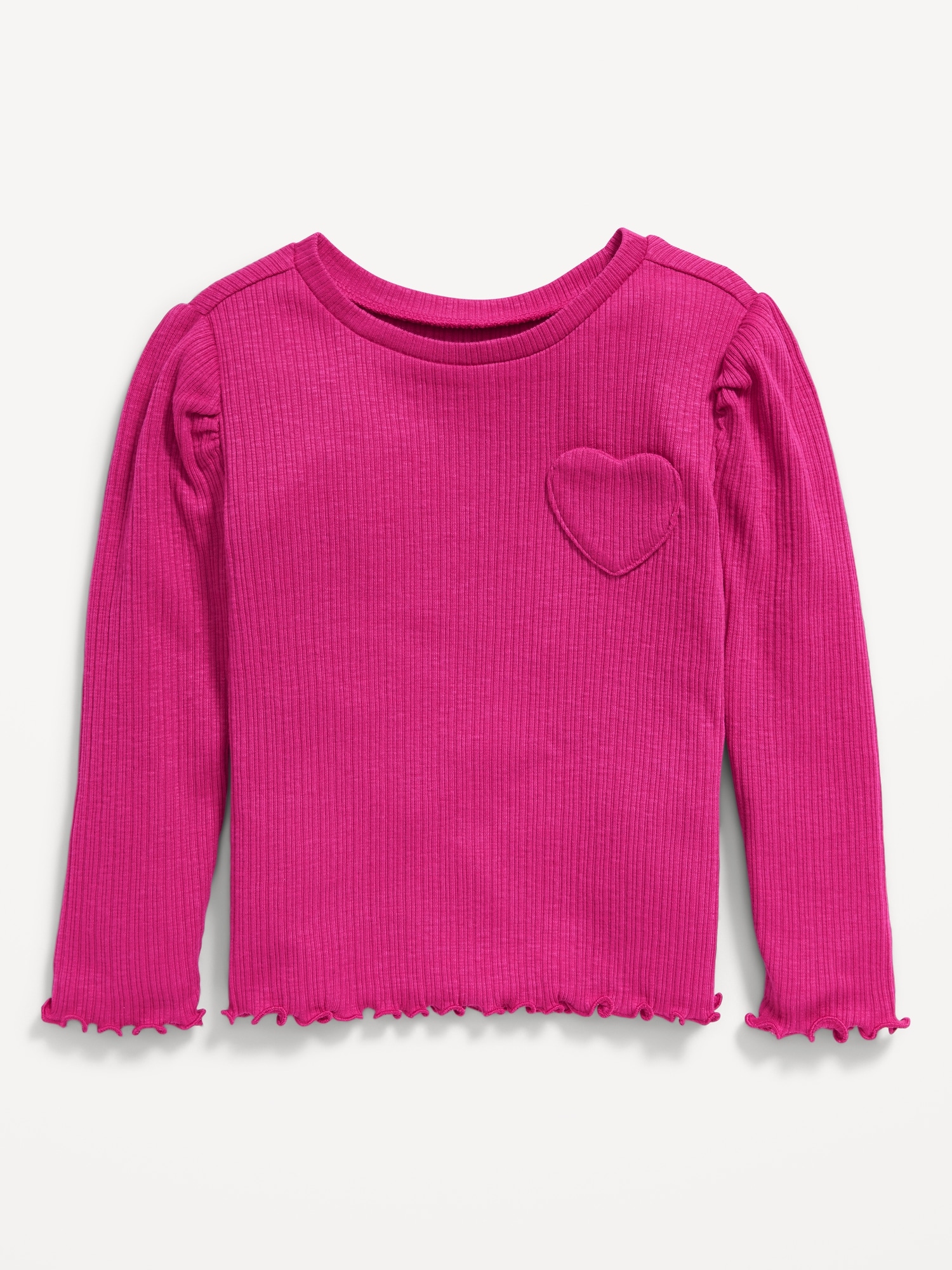 Long PuffSleeve Embroidered Heart TShirt for Toddler Girls Old Navy