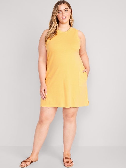 Image number 6 showing, Sleeveless Jersey Swing Dress