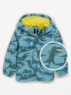 Unisex Water-Resistant Hooded Zip Jacket for Toddler