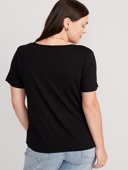 Image number 6 showing, Luxe V-Neck T-Shirt