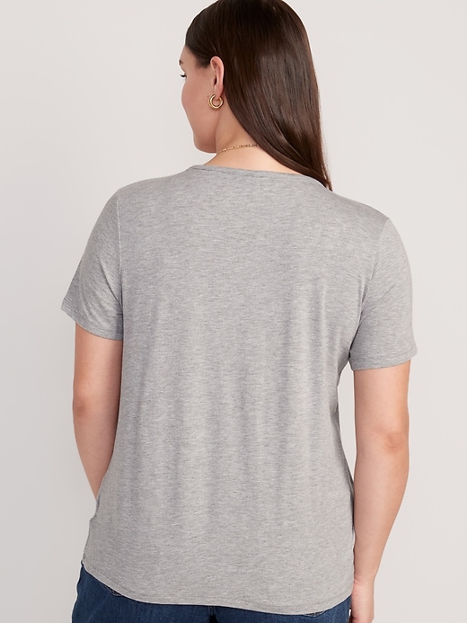 Image number 6 showing, Luxe V-Neck T-Shirt