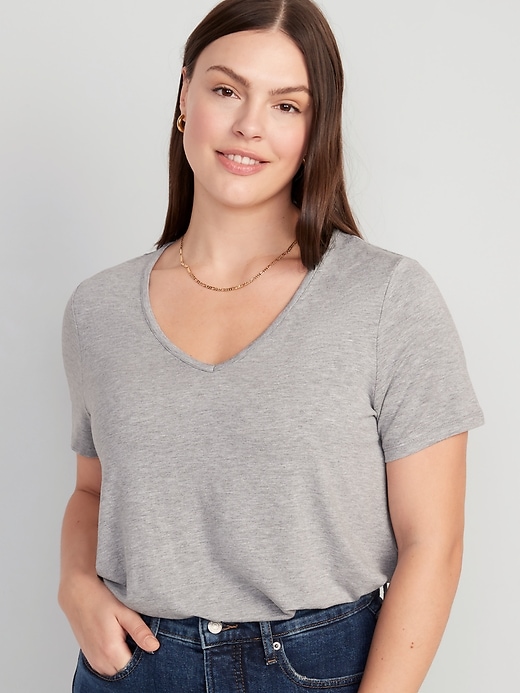 Image number 5 showing, Luxe V-Neck T-Shirt