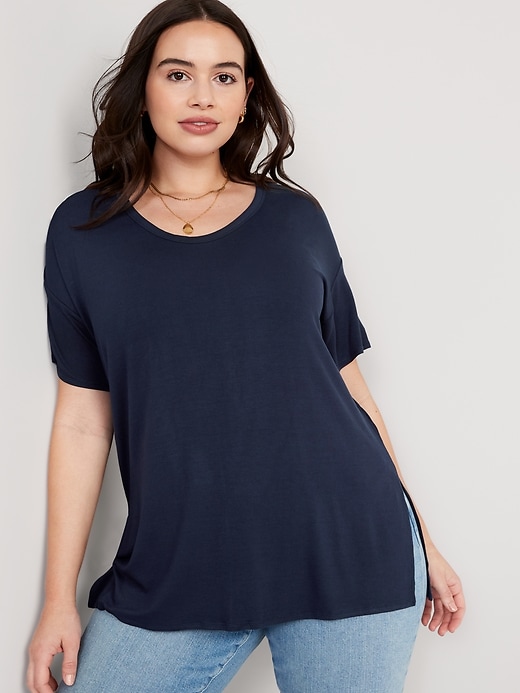 Image number 5 showing, Luxe Oversized Tunic T-Shirt