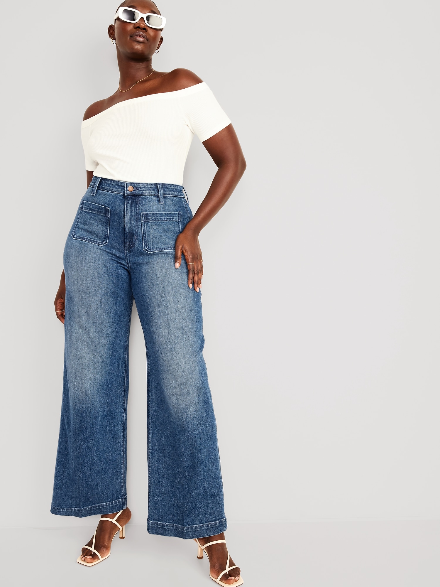 Extra High-Waisted Flare Jeans for Women, Old Navy