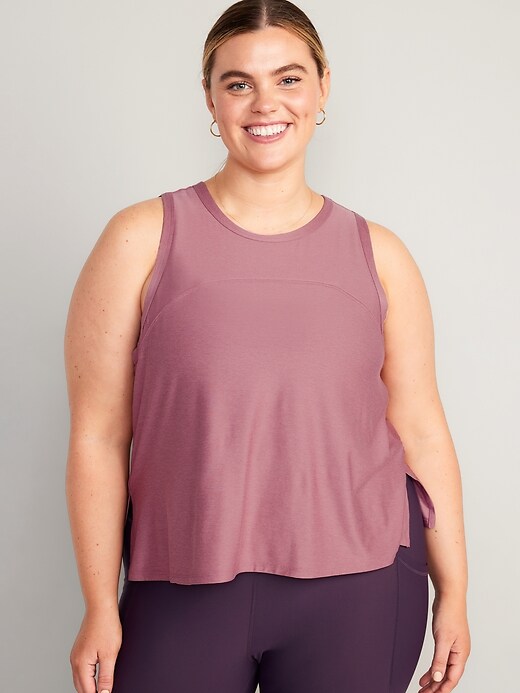 Image number 7 showing, CloudMotion Slub-Knit Tank Top