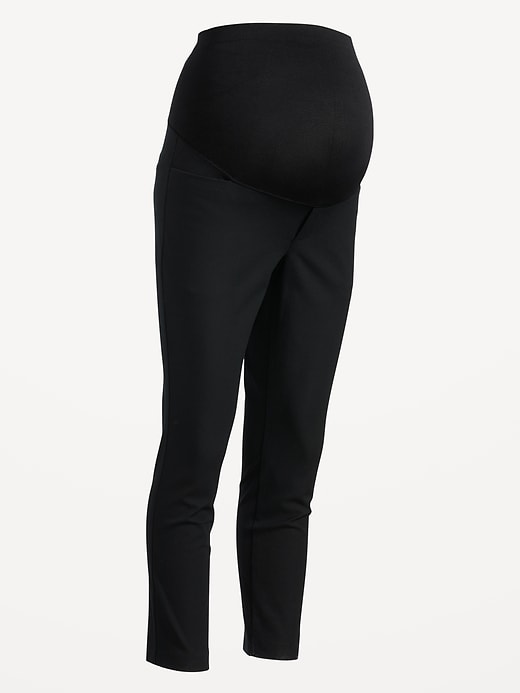 L'image numéro 4 présente Pantalon de maternité Pixie à panneau intégral, longueur cheville