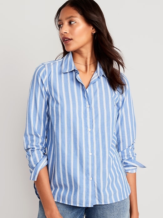 Striped Classic Button-Down Shirt | Old Navy