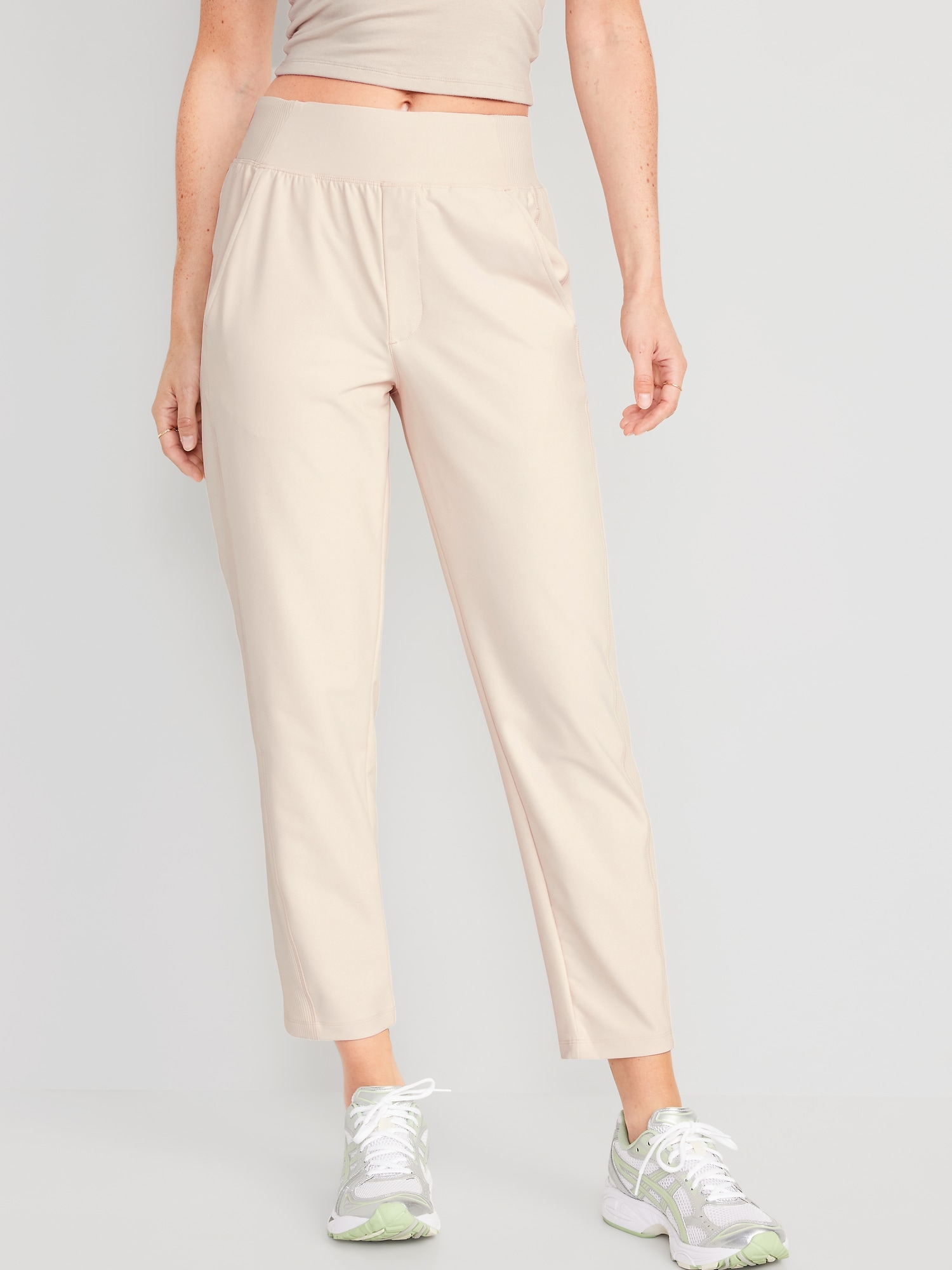 Old Navy High-Waisted PowerSoft Combination Taper Pants - ShopStyle