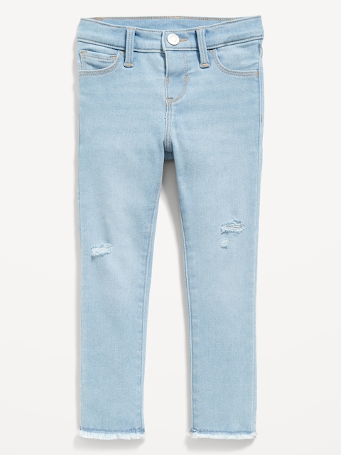 Rockstar 360° Stretch Frayed-Hem Jeggings for Toddler Girls