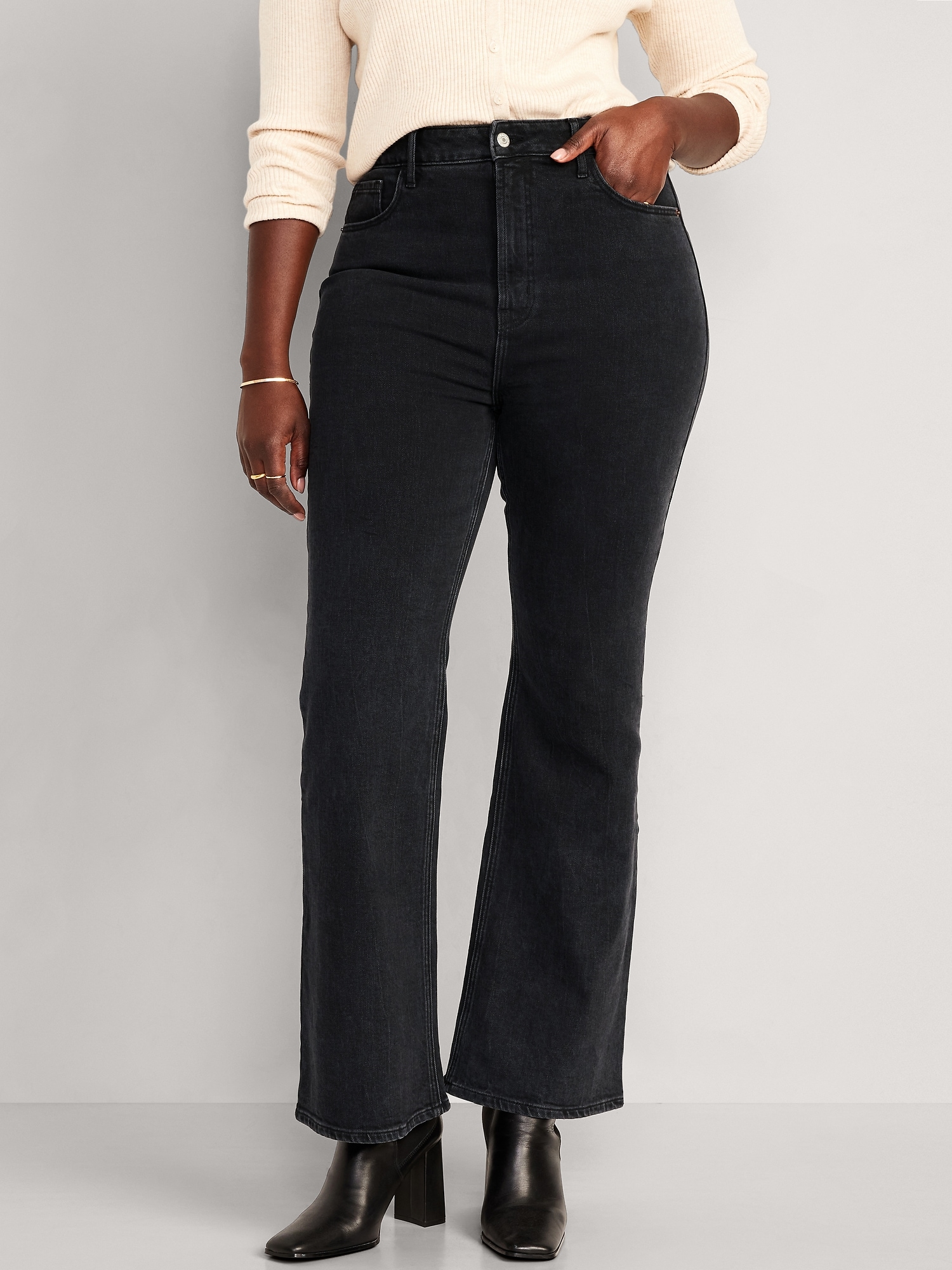 Women's High Rise Extra Stretch Flare Jeans - Rustic Brick
