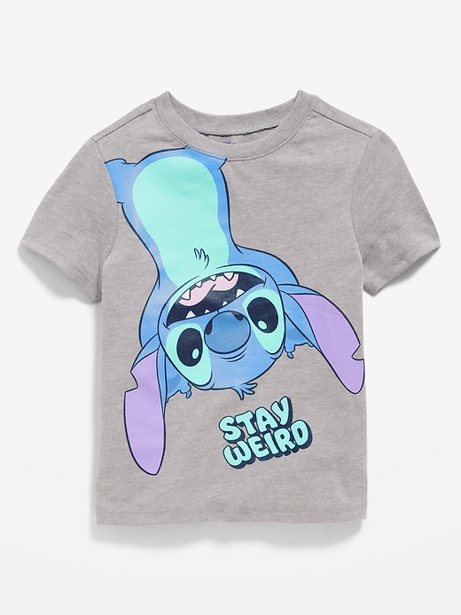 tee-shirt fille manches courtes lilo stitch - disney vert tee-shirts fille