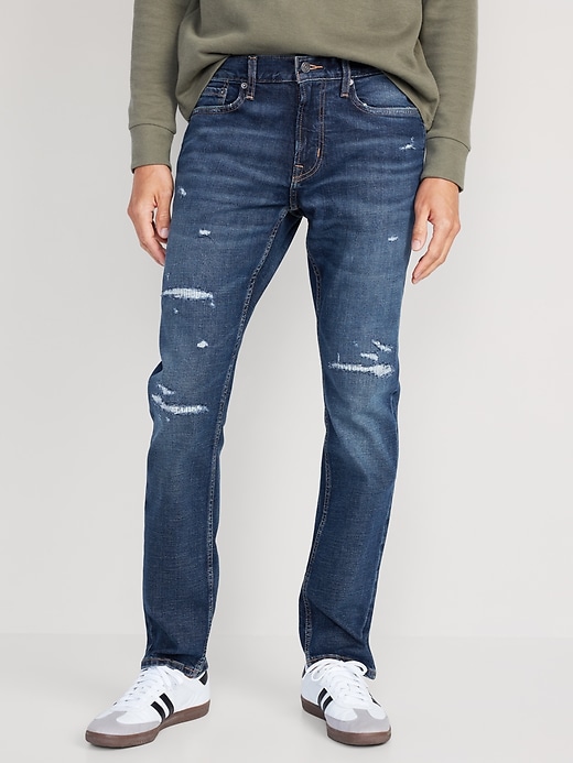 Image number 1 showing, Slim Built-In-Flex Ripped Jeans