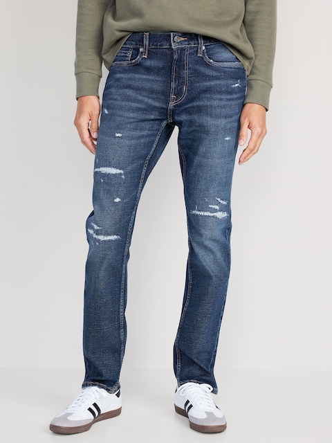 Slim Built-In-Flex Ripped Jeans