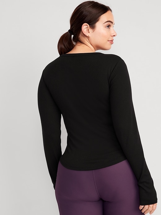 Image number 6 showing, UltraLite Fitted Rib-Knit Top