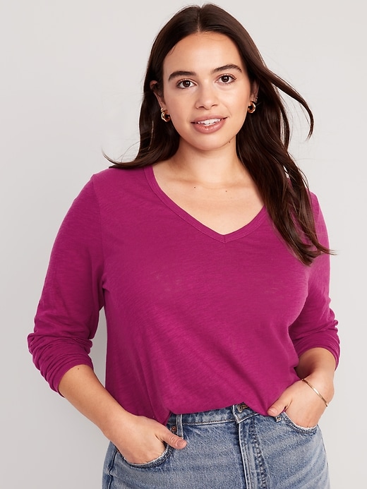 Image number 5 showing, EveryWear Long-Sleeve Slub-Knit T-Shirt