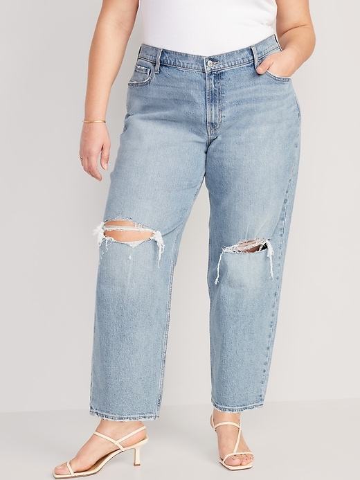 Image number 7 showing, Mid-Rise Boyfriend Loose Jeans