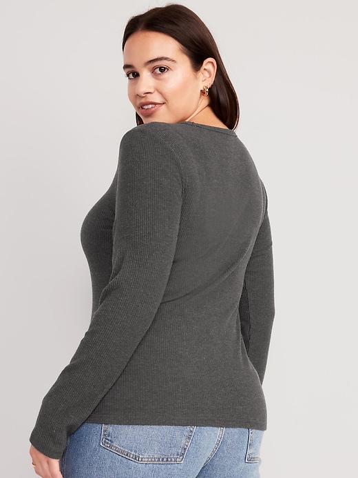 Image number 6 showing, Plush Long-Sleeve Crew-Neck T-Shirt