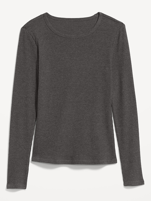 Image number 4 showing, Plush Long-Sleeve Crew-Neck T-Shirt