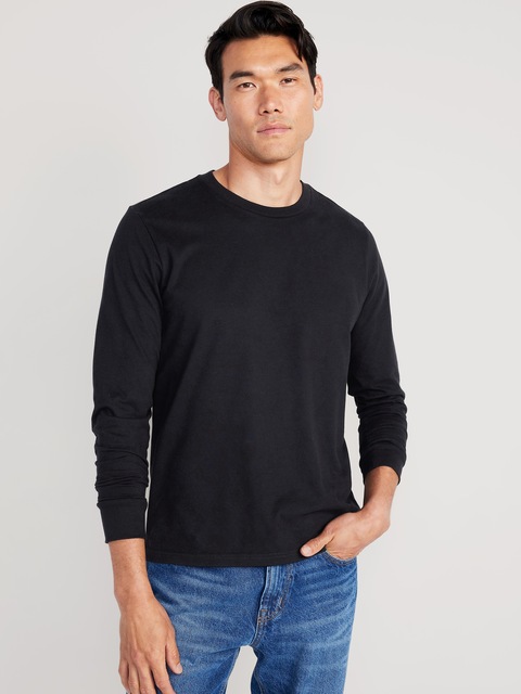 Soft-Washed Long-Sleeve Rotation T-Shirt - Black Jack