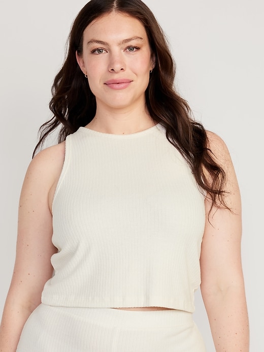 Image number 7 showing, Cropped Rib-Knit Tank Top