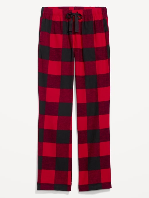Image number 4 showing, Mid-Rise Flannel Pajama Pants
