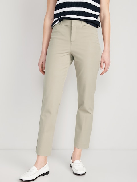 Pantalon Pixie droit à taille haute