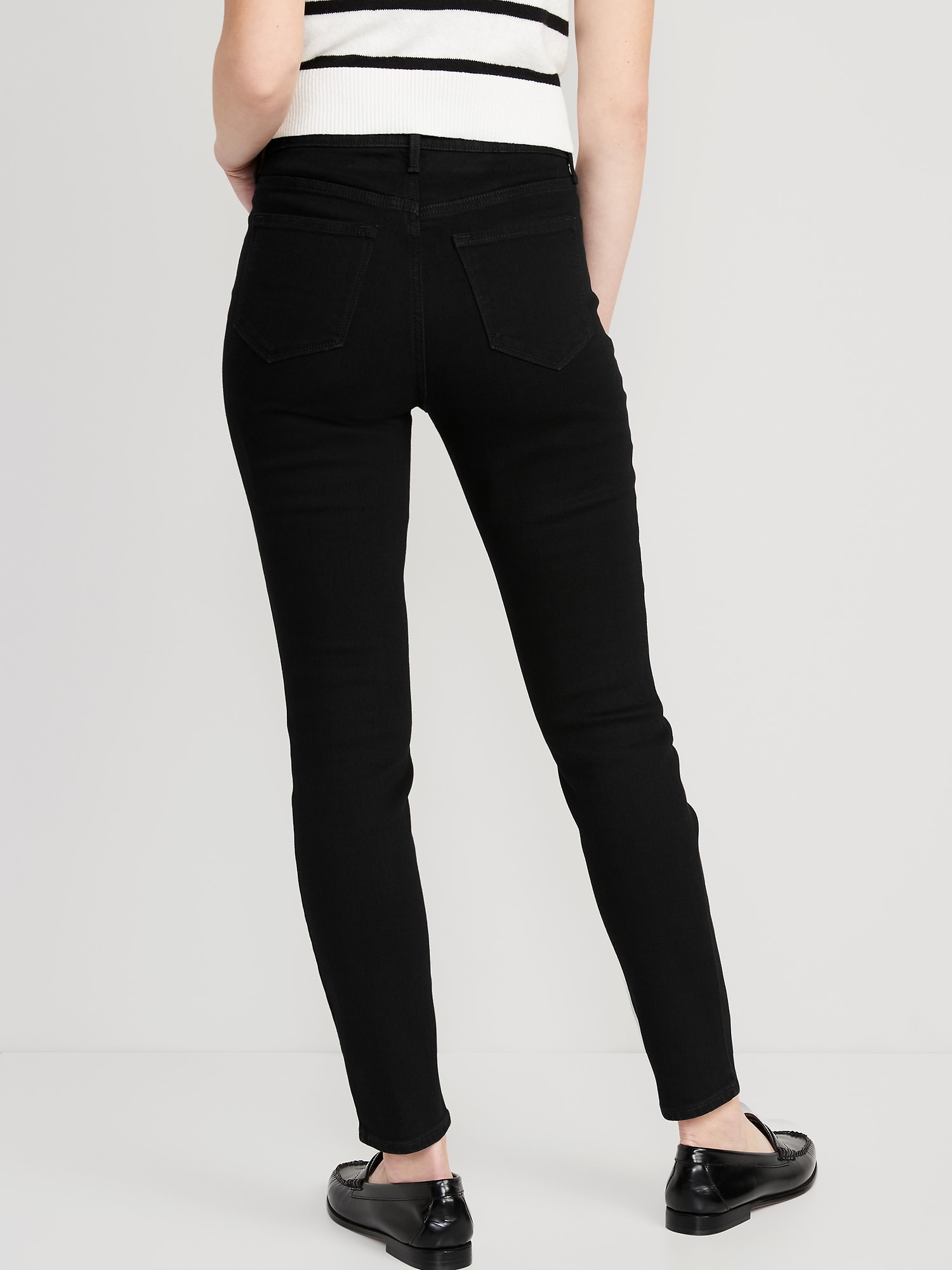 High-Waisted Wow Straight Black Jeans for Women | Old Navy