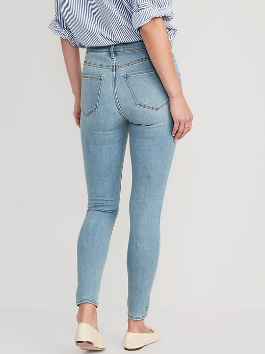 Image number 2 showing, High-Waisted Wow Super-Skinny Jeans