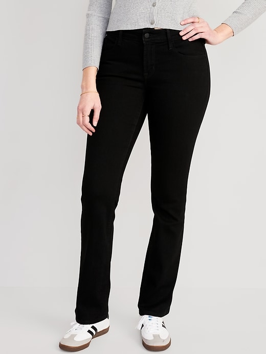 Image number 1 showing, Mid-Rise Kicker Boot-Cut Jeans