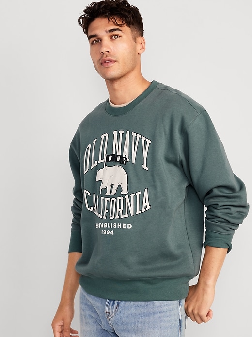 トップス Old English Logo Crew Sweat Vintage Crew-Neck Sweatshirt | Old Navy