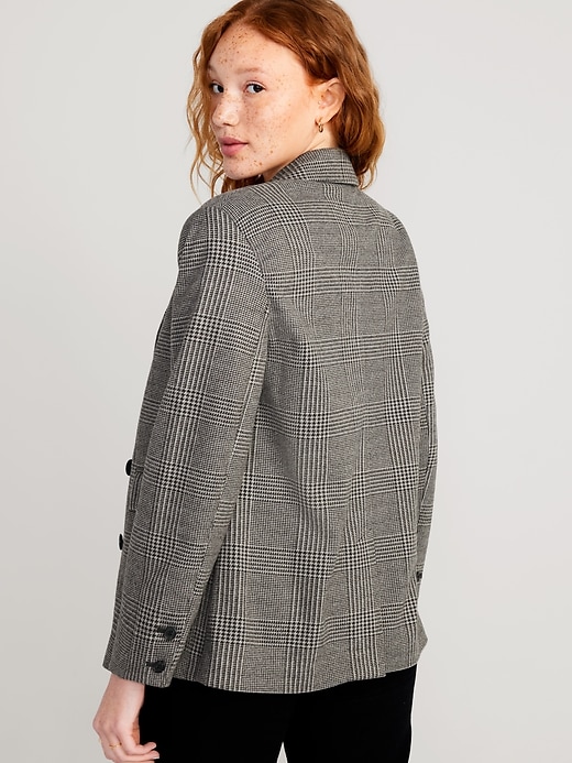 Image number 8 showing, Double-Breasted Textured Blazer
