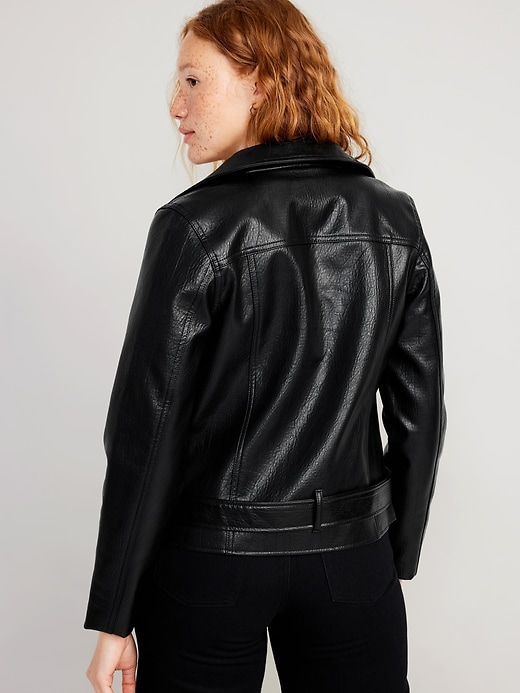 Leather jacket deals old navy