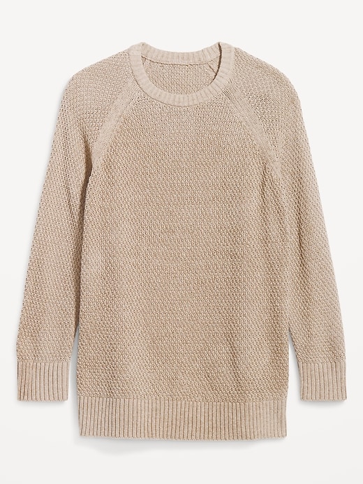 Image number 4 showing, Loose Textured Tunic Sweater