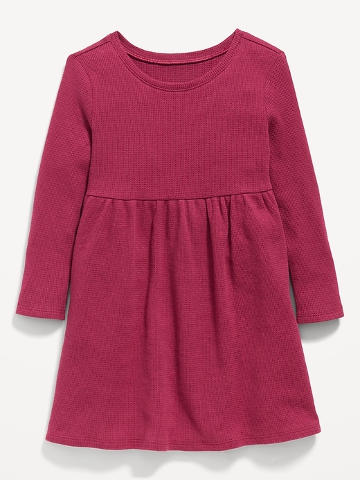 View large product image 1 of 1. Fit & Flare Thermal-Knit Dress for Toddler Girls