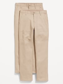 Image number 1 showing, Slim School Uniform Chino Pants 2-Pack for Boys