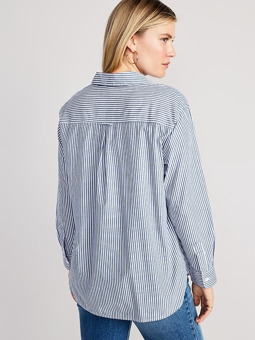 Image number 5 showing, Maternity Boyfriend Popover Shirt