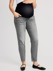 TOPSHOP Maternity Maternity Over Bump Premium Mom Cotton Blend Jeans -  AirRobe
