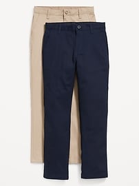 Image number 1 showing, Slim School Uniform Chino Pants 2-Pack for Boys