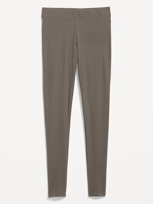 Image number 4 showing, High Waisted Rib-Knit Leggings for Women