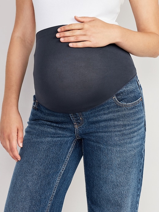 Maternity jeans L size, Women's Fashion, Maternity wear on Carousell