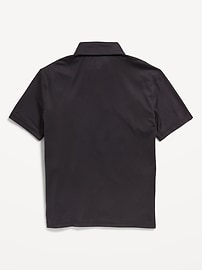 Voir une image plus grande du produit 3 de 3. Polo Performance Go-Dry Cool Doux nuage 94 à ruyures pour Garçon