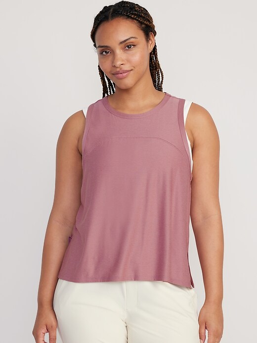 Image number 5 showing, CloudMotion Slub-Knit Tank Top