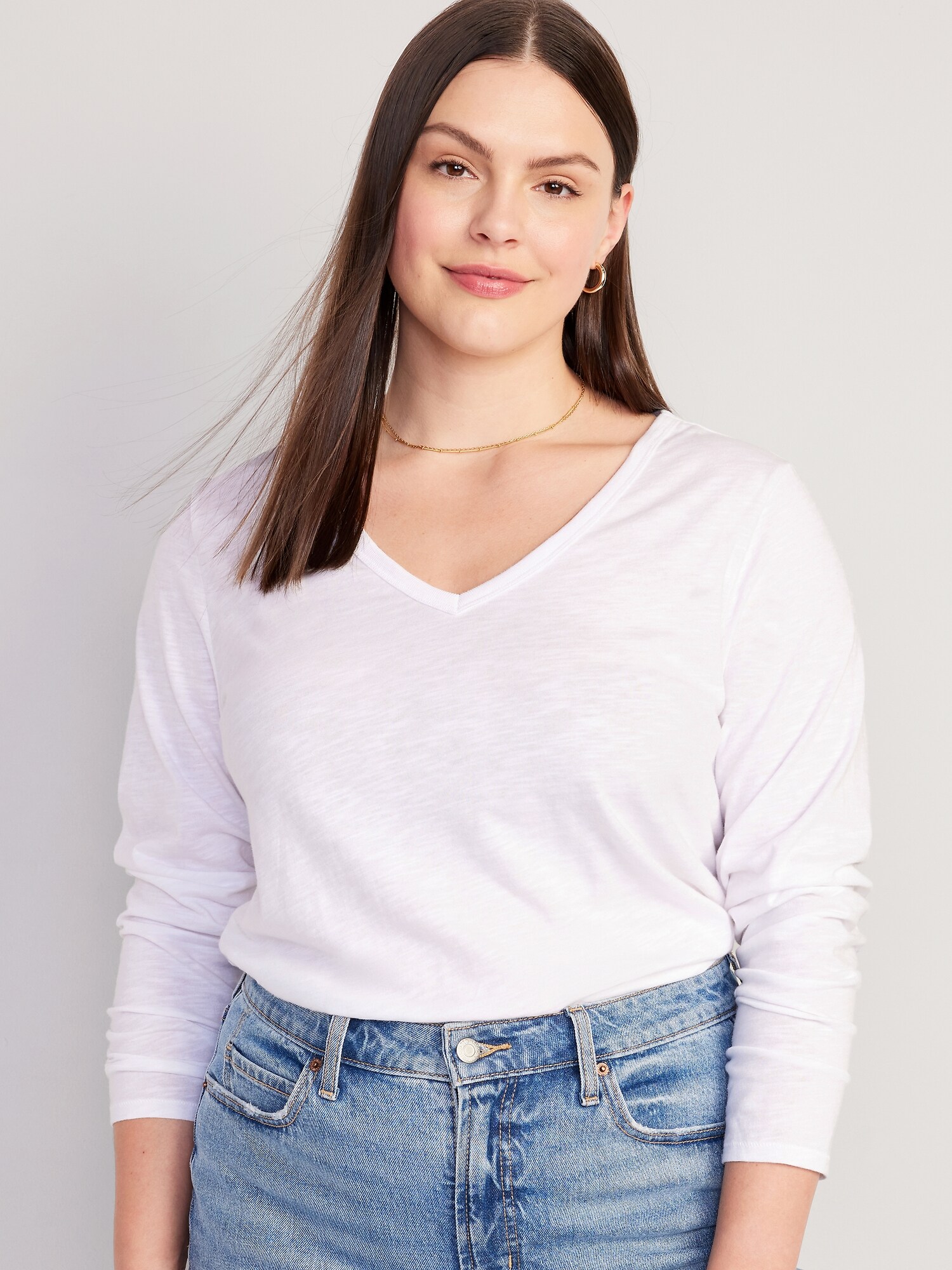 T-shirt Bensimon Femme – Manches Longues, Coton Flammé, Orange Et Bleu, Taille S