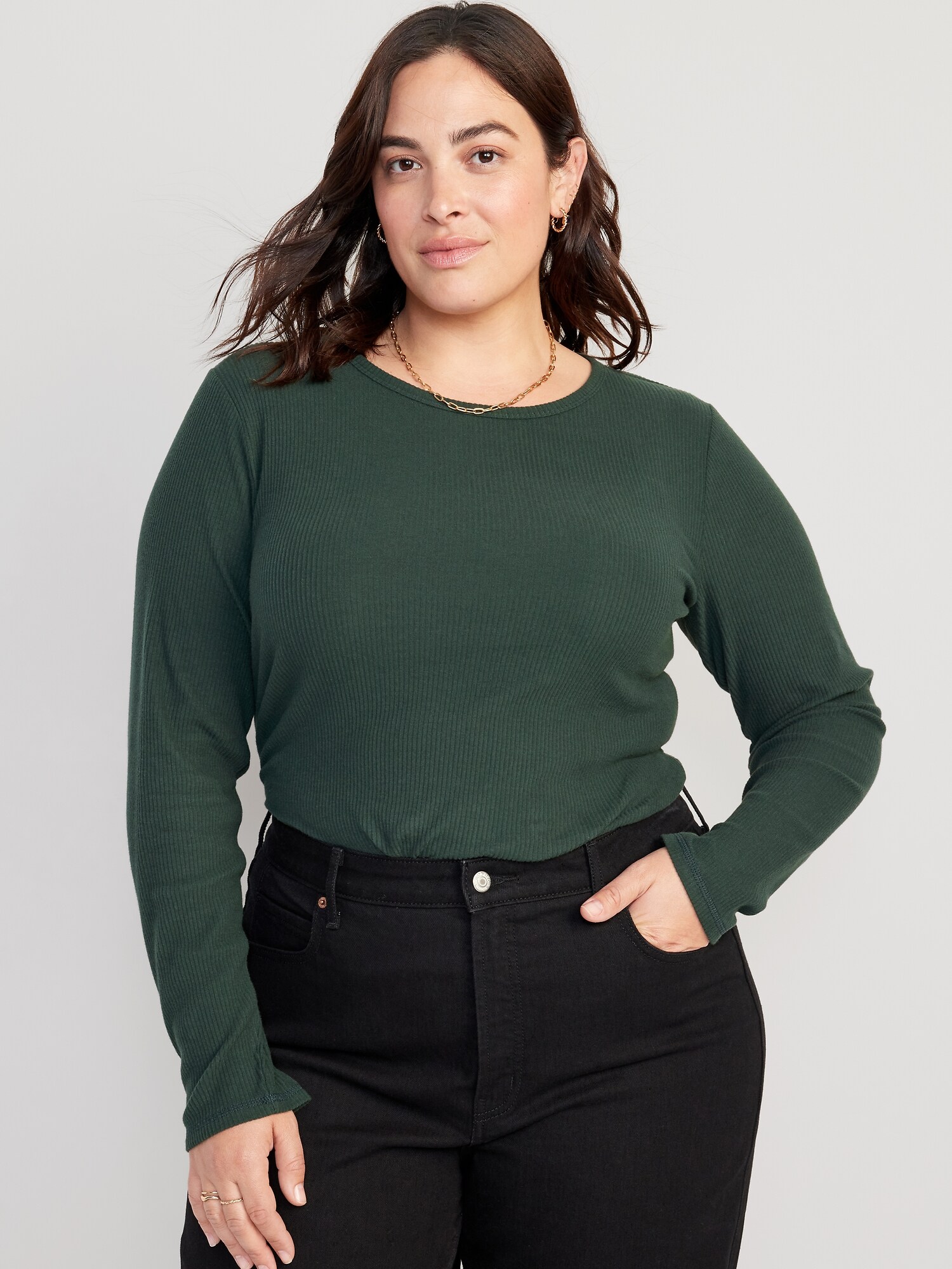 Pull col roulé avec manches extra longues - Pull M/L CLARENNA
