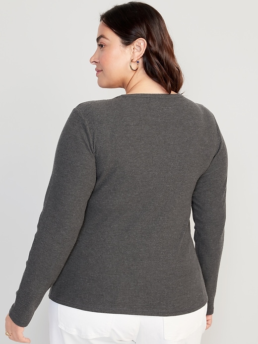 Image number 8 showing, Plush Long-Sleeve Crew-Neck T-Shirt