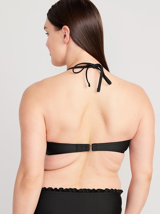 Image number 6 showing, Ruffled Convertible Bandeau Swim Top