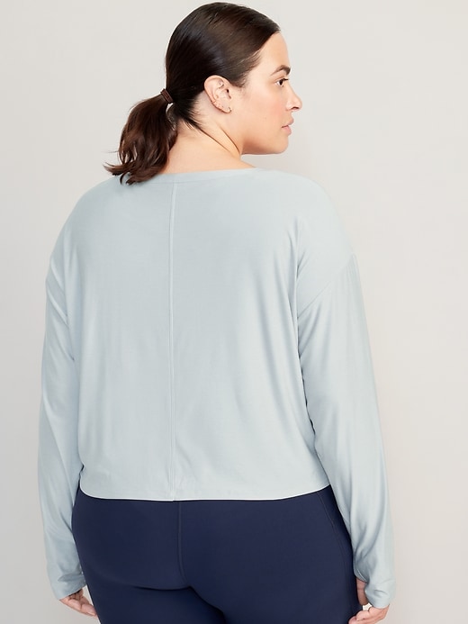 Image number 8 showing, Cloud 94 Soft Long-Sleeve Twist-Front Top