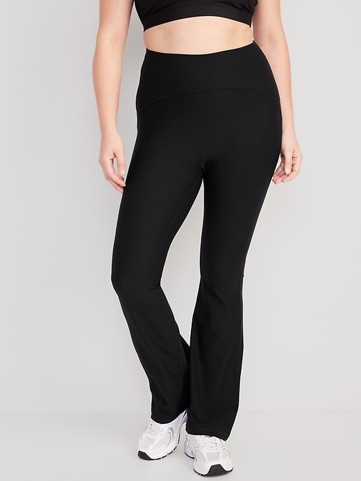 Image number 5 showing, Extra High-Waisted PowerLite Lycra® ADAPTIV Flare Leggings